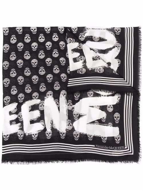 Men's logo scarf. Alexander McQueen | 6611494418Q1078